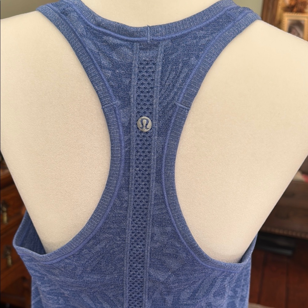 lululemon athletica Blue Racerback Tank Top